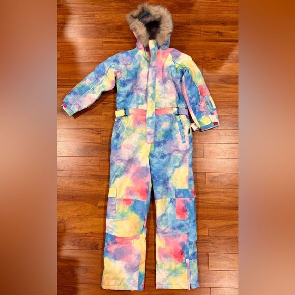 SNBOCON Kids Waterproof Colorful One Piece Coveralls Snowsuit, NWT - Picture 2 of 8